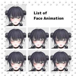 【LUMINA/ルミナ対応】Eyes texture + Makeup texture + Face Blendshape + Face Animation🩶004 缩略图 7