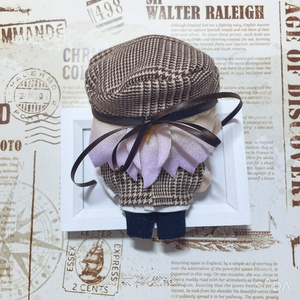 ぬい服 チェック柄ダッフルコート 10cm 12cmサイズ - KIKI96 - BOOTH