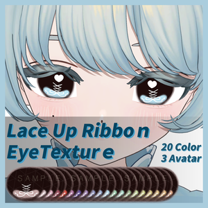 【3 Avatars】 Lace Up Ribbon eye 【20color】