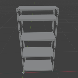 棚: スチールラック / steel rack