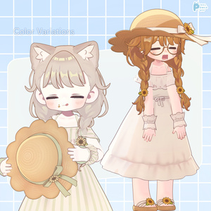 オフショルワンピ＆ゆるみつあみ [複数アバター対応] 缩略图 5