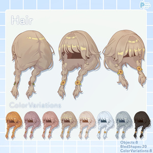 オフショルワンピ＆ゆるみつあみ [複数アバター対応] 缩略图 8