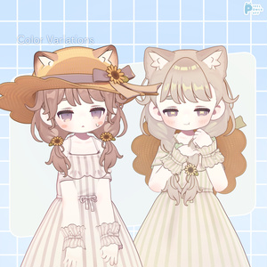 オフショルワンピ＆ゆるみつあみ [複数アバター対応] 缩略图 3