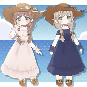 オフショルワンピ＆ゆるみつあみ [複数アバター対応] 缩略图 12