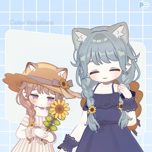 オフショルワンピ＆ゆるみつあみ [複数アバター対応] 缩略图 6