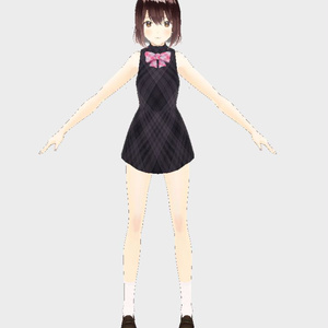 【Vroid用衣装テクスチャ】Vrchat Vtuber Dress Cloths Set 01