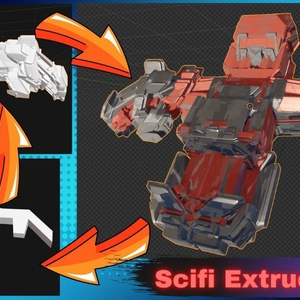 Scifi Extrude Blender Addon