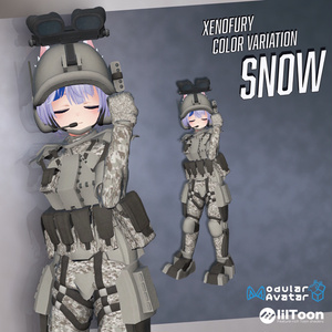 【VRChat想定】Mekanized Battleswit "Xenofury" &  PDW "XPW-47"【アバター向け戦闘服】【アバターギミック】 缩略图 7