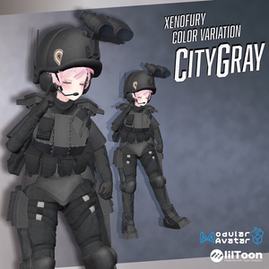 【VRChat想定】Mekanized Battleswit "Xenofury" &  PDW "XPW-47"【アバター向け戦闘服】【アバターギミック】 缩略图 10