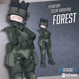 【VRChat想定】Mekanized Battleswit "Xenofury" &  PDW "XPW-47"【アバター向け戦闘服】【アバターギミック】 缩略图 8