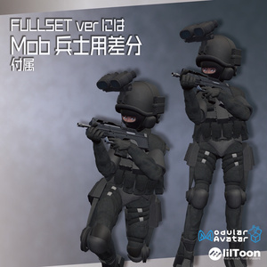 【VRChat想定】Mekanized Battleswit "Xenofury" &  PDW "XPW-47"【アバター向け戦闘服】【アバターギミック】 缩略图 11