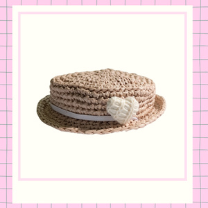 Straw boater hat