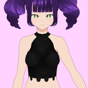 [Vroid] simple cropped blouse [Free]