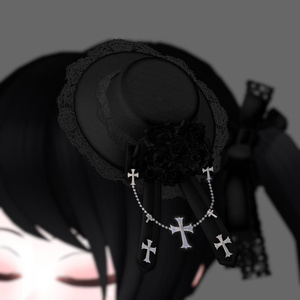 ゴシッククロスチェーンハットv3（差分テクスチャ入り）