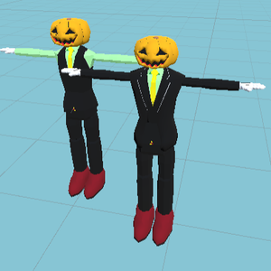 【アバター】かぼちゃ頭(ベスト・スーツ)【ハロウィン】