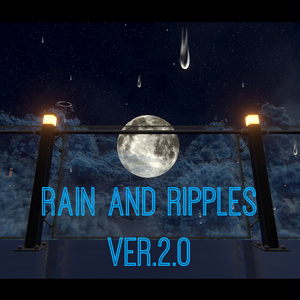 【VRChat想定】Rain and Ripples ver.2.0 ~波紋の出る雨パーティクル~