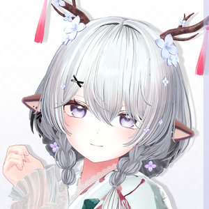 【VRC Hair】♥ Custom Bob ♥おさげ×お団子×鹿 【花鹿】