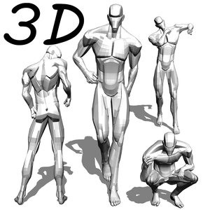 [クリスタ素材]Free! 3D Body (male) style hooha