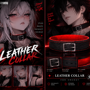 VRChat Leather Collar 3D model