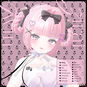 【VRChat】zirai_twin_hair 缩略图 4
