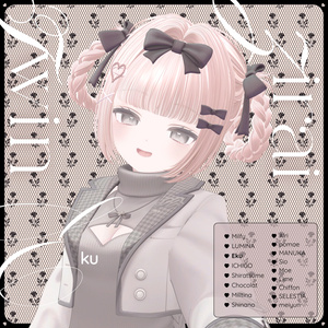 【VRChat】zirai_twin_hair 缩略图 6