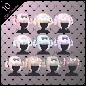 【VRChat】zirai_twin_hair 缩略图 11