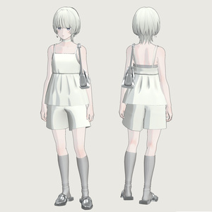 [Grus/Lapwing/Lowtus] cami bustier + half pants 缩略图 3
