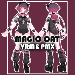 [VRM&PMX Model / Original Character] Magic Cat