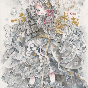 手描きイラスト【Moon Angel】オリジナル　ポストカード4枚　少年　原画 1_e2773f2935c49af70cd467dddaf9