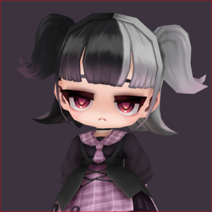 Landmine girl vrchat vtuber 3D Characters avatar fbx  