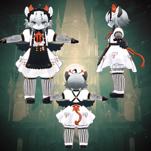 ７アバター対応イノセントデビルメイド Innocent Devil Maid Costume 缩略图 4