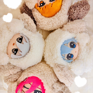 A43【ぽちヲ様】ちびぐるみサイズ　ぬい服　くまさんカチューシャセット　オーダー テディベアのお洋服・家具 \u003e 12cm コスチューム(4S