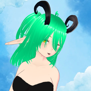Ram Horn Elf Fantasy Monster Girl - BASE MODEL [VRoid] [VR Chat]