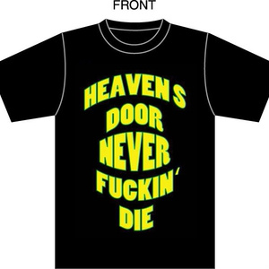【ランダム缶バッジ付き】 HEAVEN`S DOOR救済支援オリジナルTシャツ【ブラック】