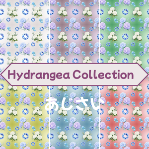 💙 Hydrangea Collection （グラデーション６色背景）