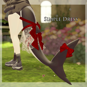 【ルルネ対応】SimpleDress【3Dアクセサリー】