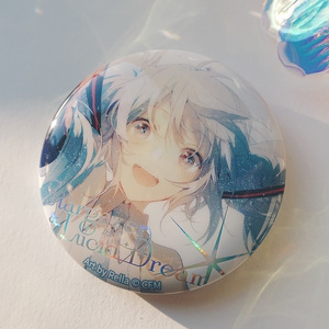 のぼる↑ 直筆サイン入り 缶バッジ 白い雪のプリンセスは のぼる↑ 直筆サイン入り 缶バッジ 白い雪のプリンセスは 初音