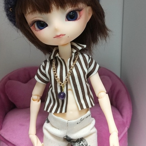 ドール用 ビーズクッションソファ 黒 ブラック - usakuro - BOOTH