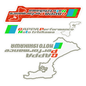 GAPPA Performance 能登石川ステッカー詰め合わせ　クリア