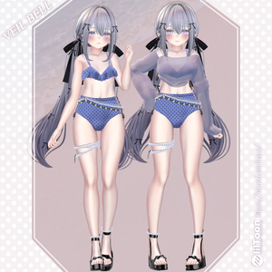 【8アバター対応】◇VEIL BELL◇Polka Summer 缩略图 6