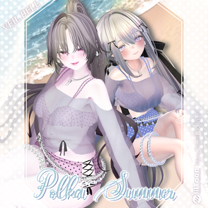 【8アバター対応】◇VEIL BELL◇Polka Summer