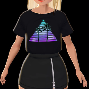 Cropped T-Shirts | Free [VROID] 缩略图 3