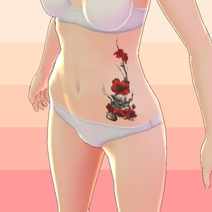 Owl and FlowerTattoo [VROID]