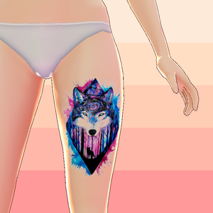 Wolf Leg Tattoo [VROID]