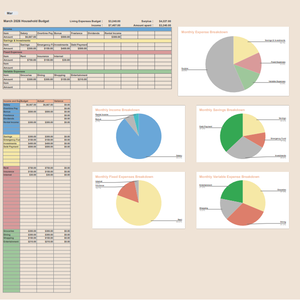 Simple & Flexible Personal Finance Spreadsheet (Premium Version)