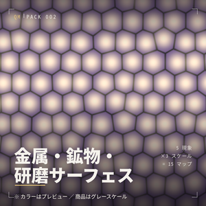 数式生成ハイトマップ・アルファ集 Vol.2 ── 金属・鉱物・研磨サーフェス 物理現象15点（4K / ZBrush・Blender・Substance対応）