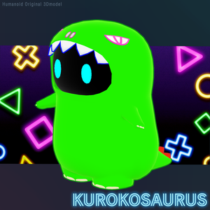 【Moblie対応】クロコサウルス Kurokosaurus / オリジナル3Dモデル