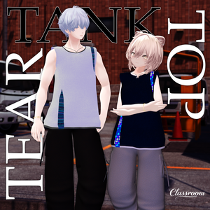 【MA対応】TearTankTop  7×5カラーパターン【VRChat向け衣装】
