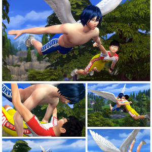 【空の翔び方】空中・高所ポーズ【Sims4】