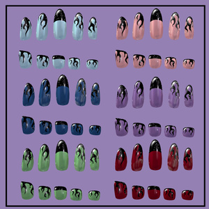 【MDollnail対応】ファイアフレンチネイル #HALO_xxx 缩略图 3